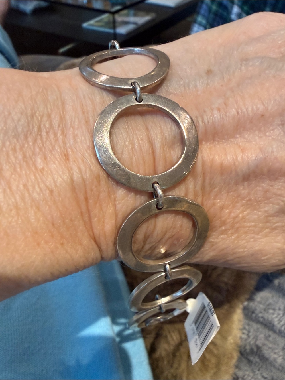 Sterling Silver circle bracelet